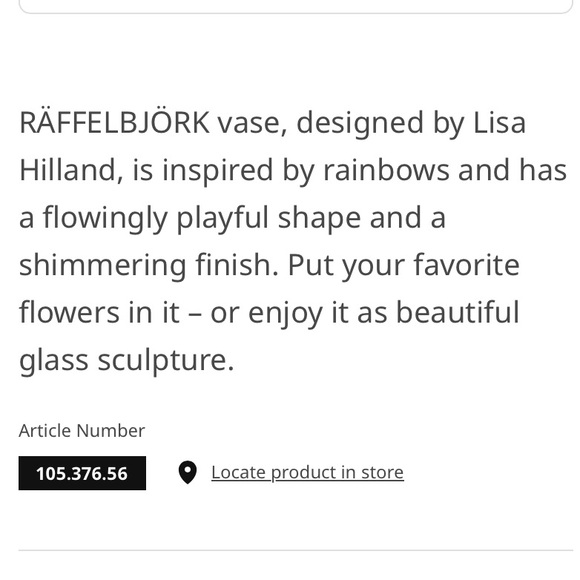 IKEA RÄFFELBJÖRK Rainbow Vase - Picture 5 of 5